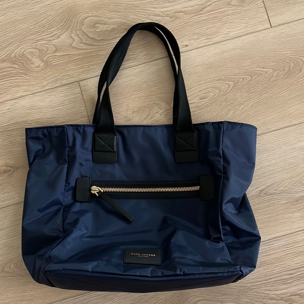 Marc jacobs navy tote bag + duster